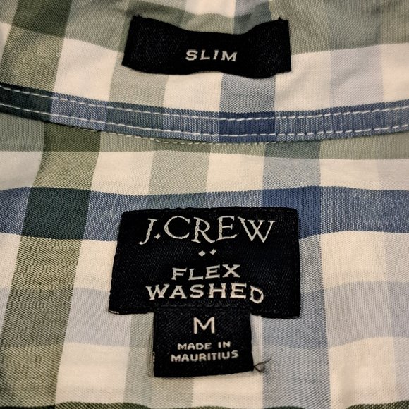 J. Crew Men's Medium Slim Flex Washed Long Sleeve Button Down Shirt Style #AL090 - Picture 2 of 13